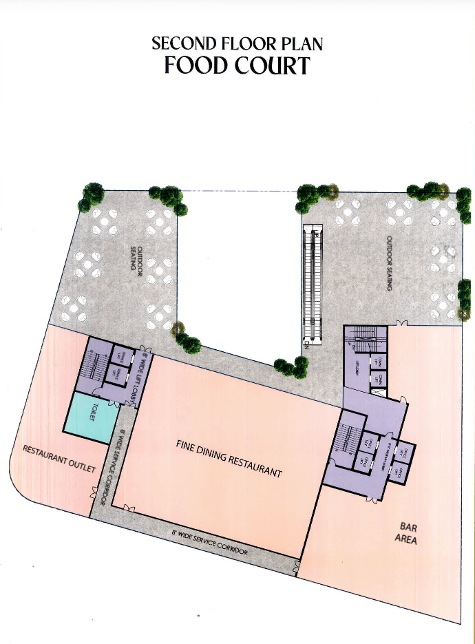 Second Floor — Food Court & Dining